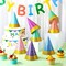 24 Pcs Colorful Party Hats for Adults Glitter Birthday Colorful Reusable Celebration Paper Hats for Birthday, Tea Party, Wedding, Jamboree, Photo Props
